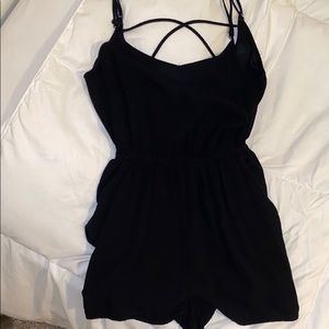 H&M Black Cross-Backed Romper